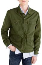 Men's J.crew Four-pocket Utility Jacket - Green