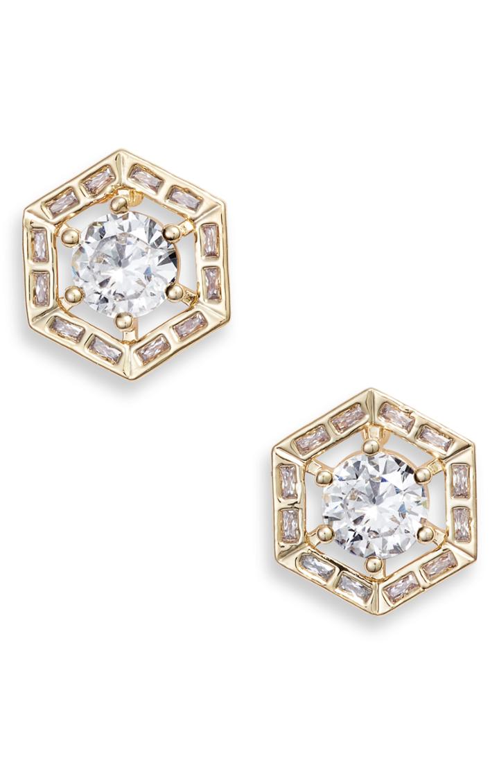 Women's Jenny Packham Halo Stud Earrings