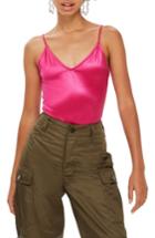 Women's Topshop Disco Bodysuit Us (fits Like 2-4) - Pink
