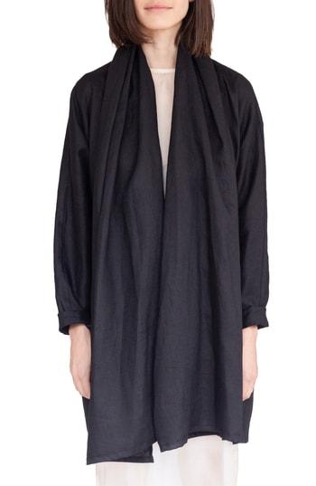 Women's Simple By Trista Draped Gabardine Coat