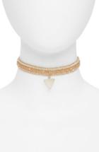 Women's Panacea Rose Quartz Drop Choker