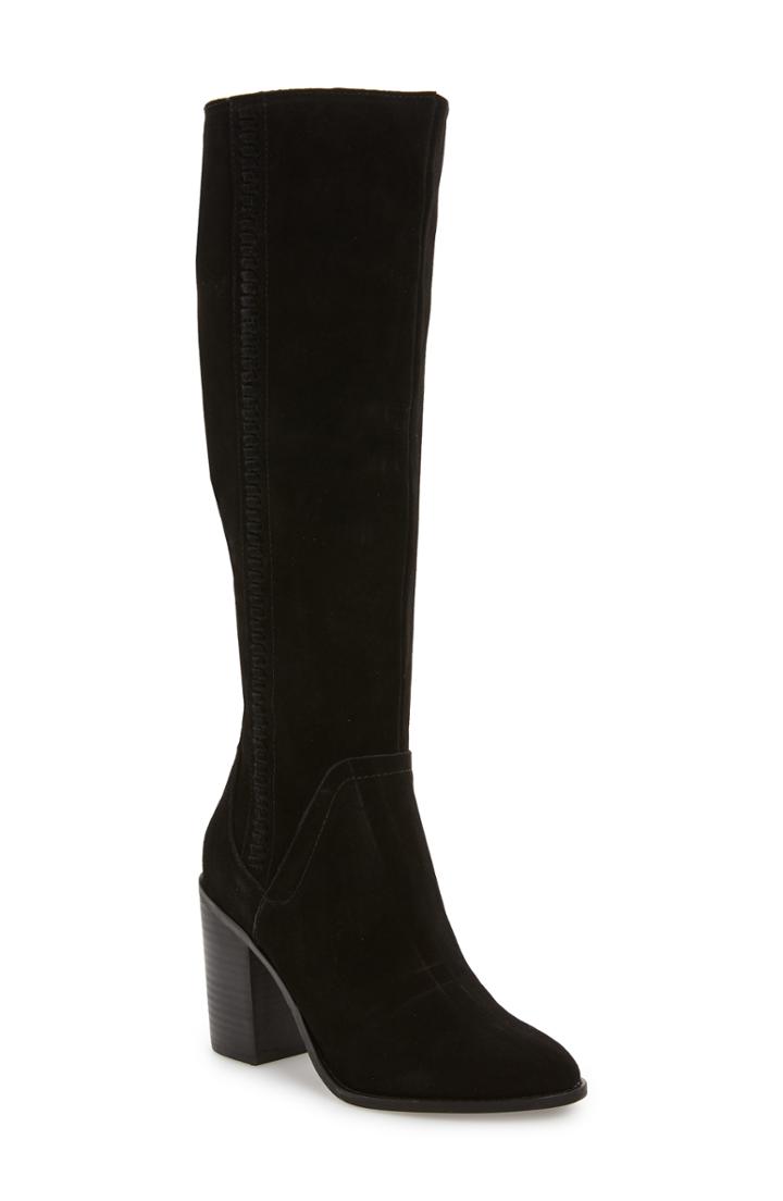 Women's Steve Madden Roxana Knee High Boot .5 M - Black