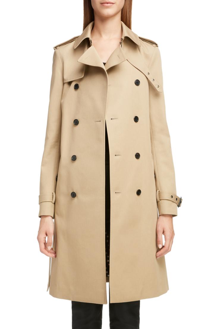 Women's Canada Goose Rossclair Genuine Coyote Fur Trim Down Parka, Size (000-00) - Red