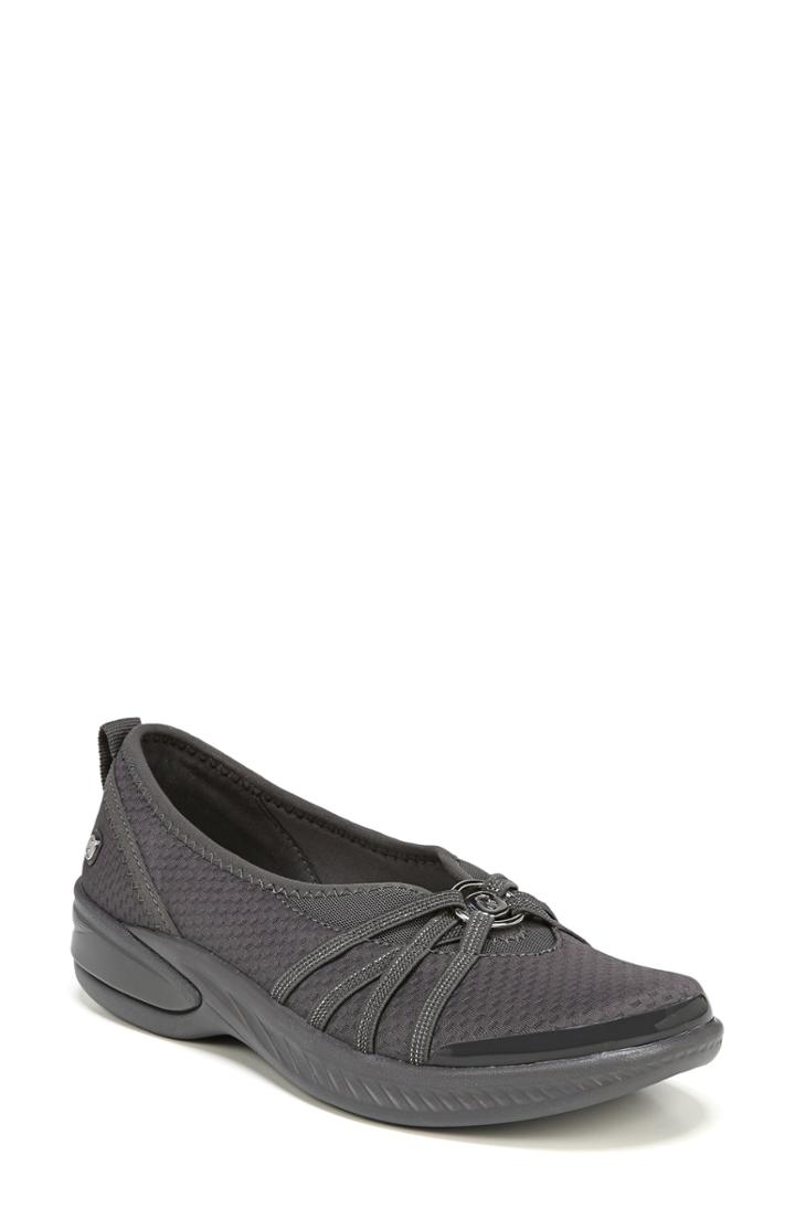 Women's Bzees Niche Slip-on Flat M - Grey