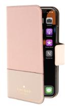 Kate Spade New York Leather Wrap Iphone X/xs Folio Case - Pink