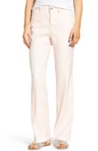 Women's Nydj 'wylie' Five-pocket Linen Trousers - Pink