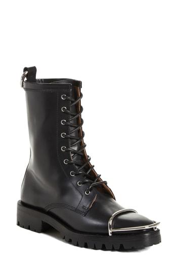 Women's Alexander Wang Kennah Combat Boot Us / 35eu - Black
