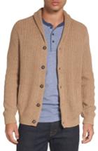 Men's Nordstrom Men's Shop Chunky Rib Shawl Collar Cardigan