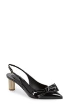 Women's Salvatore Ferragamo Slingback Pump .5 B - Black