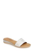 Women's Tuscany By Easy Street Vanna Slide Sandal N - White