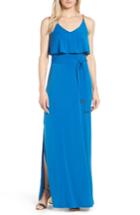 Women's Michael Kors Chain Strap Flutter Maxi Dress - Blue