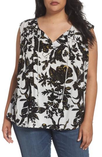 Women's Caslon Print Sleeveless Top