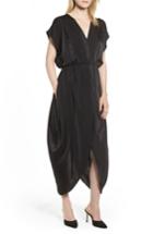Women's Halogen Faux Wrap Maxi Dress - Black