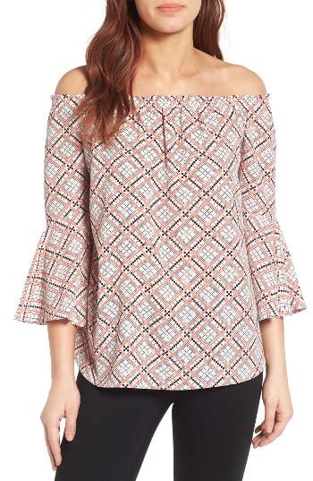 Women's Bobeau Bell Sleeve Off The Shoulder Blouse