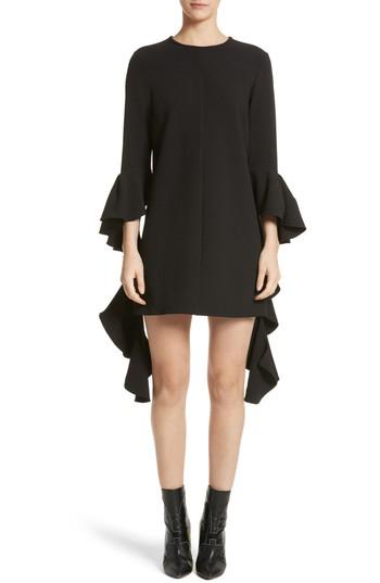 Women's Ellery Kilkenny Frill Sleeve Minidress Us / 6 Au - Black