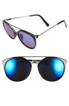 Women's Bp. 55mm Mirrored Sunglasses - Black/ Blue