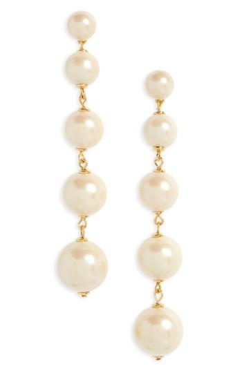 Women's Kate Spade New York Girls In Pearls Linear Earrings