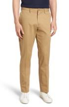 Men's Bills Khakis M3 Straight Fit Vintage Twill Flat Front Pants X Unhemmed - Brown