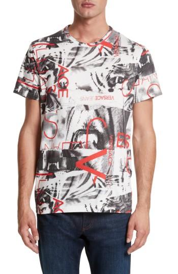 Men's Versace Jeans Print T-shirt - White