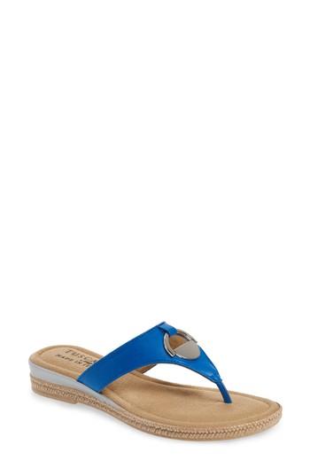 Women's Tuscany By Easy Street Belinda Flip Flop N - Blue