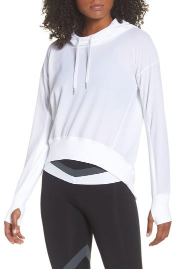 Women's Boomboom Athletica Bubble Mesh Hoodie - White