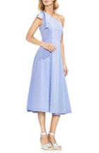Women's Vince Camuto One-shoulder Pinstripe Dress - Blue