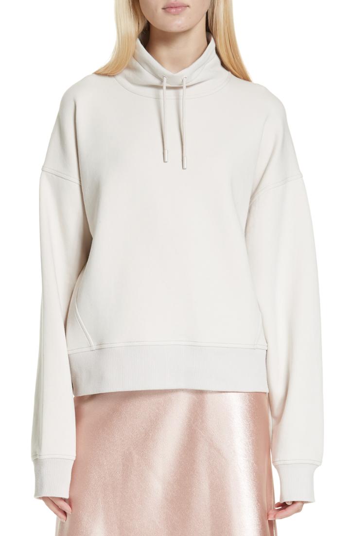 Women's Vince Funnel Neck Sweatshirt - Beige