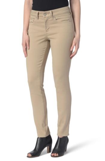 Women's Nydj Ami Colored Stretch Skinny Jeans - Beige