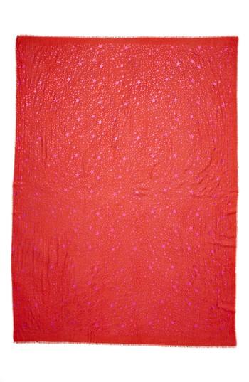 Women's Stella Mccartney Star Foil Print Scarf, Size - Red