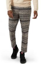 Men's Topman Skinny Fit Print Crop Trousers X 34 - Grey