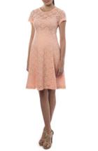 Women's Pietro Brunelli 'rodano' Lace Maternity Dress - Coral