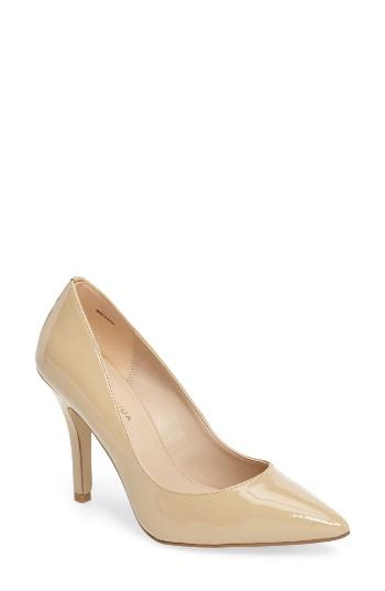 Women's Pelle Moda Vally Pointy Toe Pump M - Beige