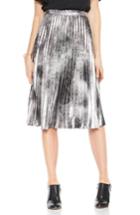 Women's Vince Camuto Foiled Pleat Skirt - Black