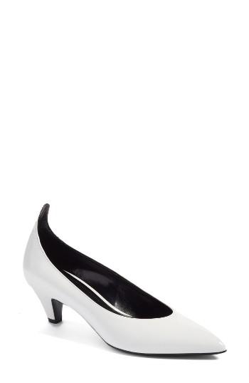 Women's Calvin Klein 205w39nyc Kait Pointy Toe Pump .5 Eu - White