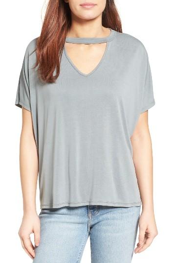 Women's Bobeau Cutout Tee - Grey