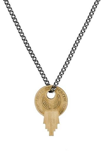 Men's Miansai Wise Lock Brass Pendant Necklace