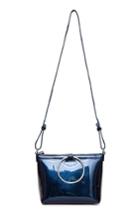 Kara Iridescent Ring Crossbody Bag - Blue
