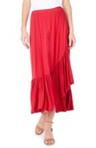 Women's Michael Stars Faux Wrap Midi Skirt - Orange