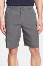 Men's Tommy Bahama 'key Grip' Relaxed Fit Cargo Shorts - Grey