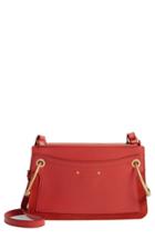 Chloe Small Roy Leather Crossbody Bag - Red