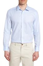 Men's Ted Baker London Hodge Trim Fit Solid Dress Shirt .5 34/35 - Blue