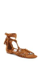 Women's Joie Falk Ankle Wrap Sandal Us / 35eu - Brown