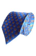 Men's Lazyjack Three Sheets To The Wind Silk Tie, Size - Blue