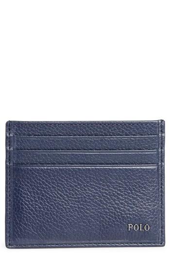 Men's Lauren Ralph Lauren Leather Card Case - Blue