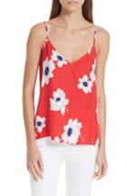Women's Equipment Layla Floral Print Silk Camisole - Red