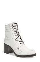 Women's Tabitha Simmons Block Heel Bootie .5us / 39.5eu - White
