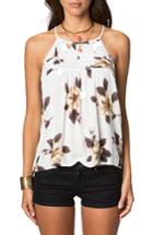 Women's O'neill Olympia Floral Print Woven Top - White