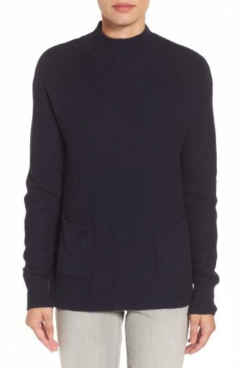 Women's Halogen Pocket Sweater, Size - Yellow
