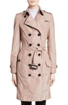 Women's Burberry Sandringham Long Slim Trench Coat - Beige