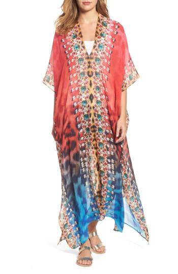 Women's Asa Kaftans Postiano Desert Kaftan, Size - Red